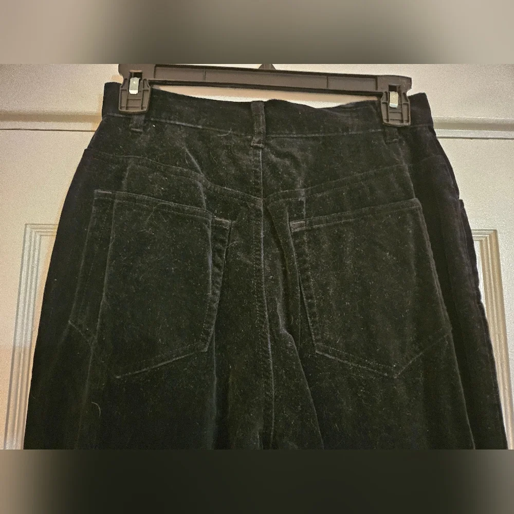 Vintage Liz Wear 90s Velvet Jeans Size 4 - Picture 4 of 5